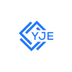 YJE technology letter logo design on white  background. YJE creative initials technology letter logo concept. YJE technology letter design.
