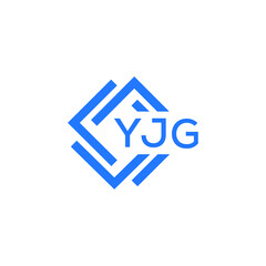 YJG technology letter logo design on white  background. YJG creative initials technology letter logo concept. YJG technology letter design.