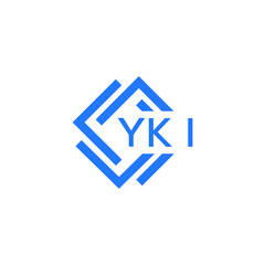 YKI technology letter logo design on white  background. YKI creative initials technology letter logo concept. YKI technology letter design.