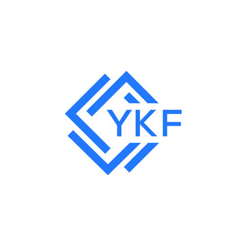 YKF technology letter logo design on white  background. YKF creative initials technology letter logo concept. YKF technology letter design.