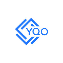 YQO technology letter logo design on white  background. YQO creative initials technology letter logo concept. YQO technology letter design.
