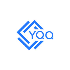 YQQ technology letter logo design on white  background. YQQ creative initials technology letter logo concept. YQQ technology letter design.
