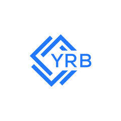 YRB technology letter logo design on white  background. YRB creative initials technology letter logo concept. YRB technology letter design.
