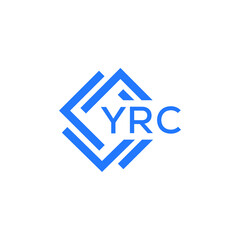 Obraz premium YRC technology letter logo design on white background. YRC creative initials technology letter logo concept. YRC technology letter design. 