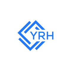 YRH technology letter logo design on white  background. YRH creative initials technology letter logo concept. YRH technology letter design.
