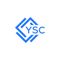 YSC technology letter logo design on white  background. YSC creative initials technology letter logo concept. YSC technology letter design.
