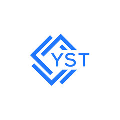 YST technology letter logo design on white  background. YST creative initials technology letter logo concept. YST technology letter design.
