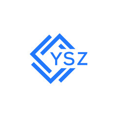 YSZ technology letter logo design on white  background. YSZ creative initials technology letter logo concept. YSZ technology letter design.
