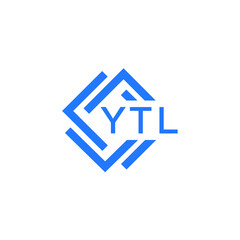 YTL technology letter logo design on white  background. YTL creative initials technology letter logo concept. YTL technology letter design.
