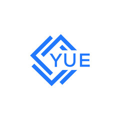 YUE technology letter logo design on white  background. YUE creative initials technology letter logo concept. YUE technology letter design.
