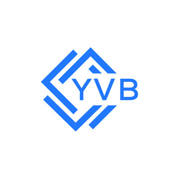 YVB technology letter logo design on white  background. YVB creative initials technology letter logo concept. YVB technology letter design.
