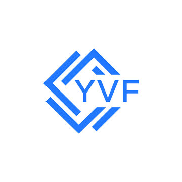 YVF technology letter logo design on white  background. YVF creative initials technology letter logo concept. YVF technology letter design.
