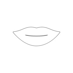 lips icon or logo isolated sign symbol vektor illustration