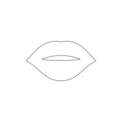 lips icon or logo isolated sign symbol vektor illustration