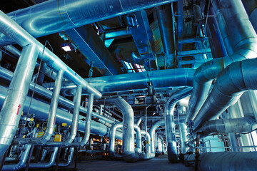 Industrial zone, Steel pipelines and valves