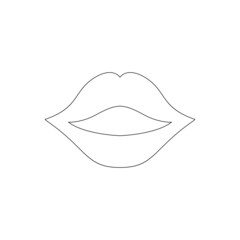 lips icon or logo isolated sign symbol vektor illustration
