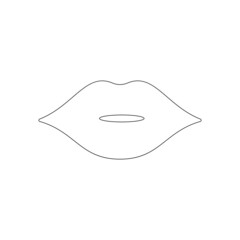 lips icon or logo isolated sign symbol vektor illustration