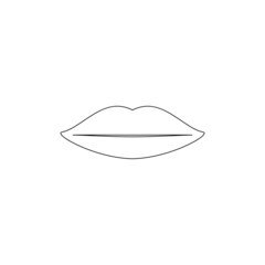 lips icon or logo isolated sign symbol vektor illustration