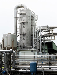 Industrial exhaust air treatment system or wet scrubber system