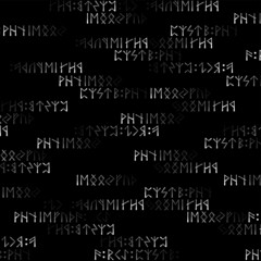 Runic viking dark diagonal letters