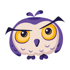 Owl cartoon vector illustration