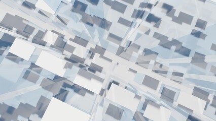 Abstract technology background geometric pattern 3d rendering