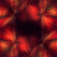 An abstract red kaleidoscope pattern background image.