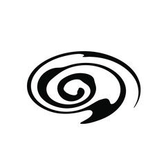 Abstract icon hurricane symbol. Logo design isolated