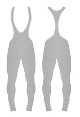 Grey  male bodysuit. vector illustration