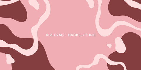 PINK VECTOR BACKGROUND WITH SMOOTH ABSTRACT STRIPES AND SPOTS