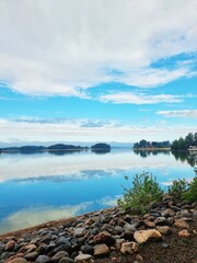 lake and sky