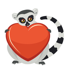 Lemur with heart