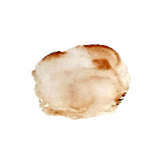 Abstract brown watercolor spot.Blush fluid painting.Alcohol ink.