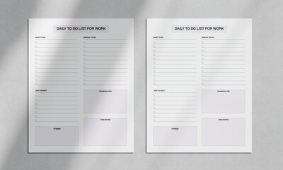 Daily To-Do List for Work | 24-Hour Daily Planner.