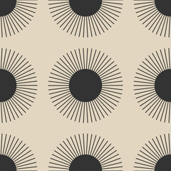 Trendy minimalist seamless pattern with abstract creative geometric composition - 507022386