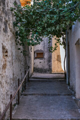 Fototapeta na wymiar white old alleys between houses of an Andalusian village