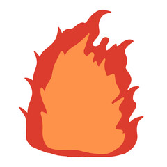 炎のフラットイラスト