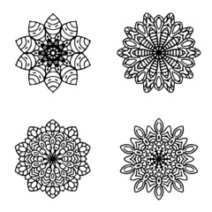 Mandala art vector	
