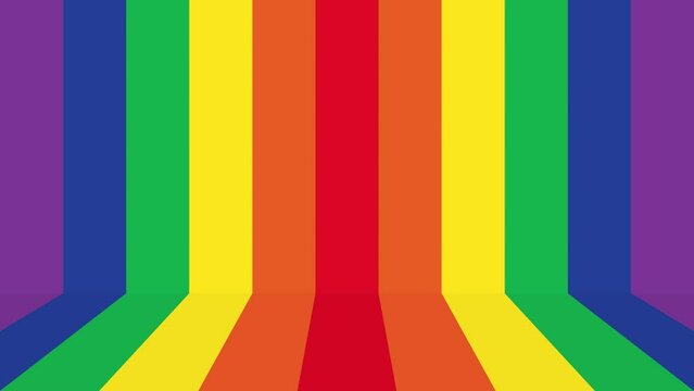Rainbow colored background looping video. LGBTQI concept.