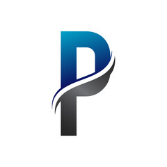 Initial P Letter Logo Design And Creative Modern Business Typography Vector Template. P letter logo design illustration.