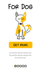 Screenshots of the pet store and mobile application