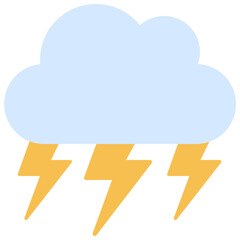 Lightening Cloud Icon