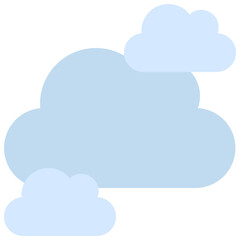 Obraz premium Three Clouds Icon