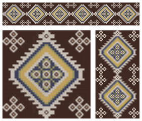 Mosaic samples used on the exteriors of Istanbul buildings. You can use it vertically or horizontally. You can make strips of unlimited length. 
