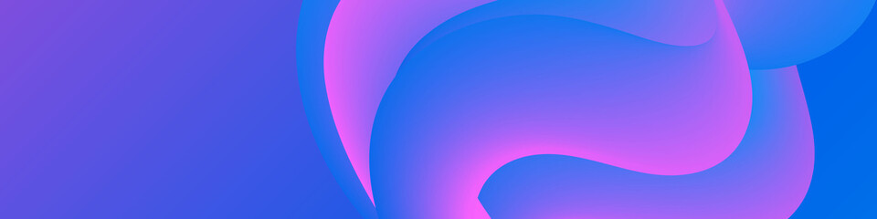 Abstract background using vertical and horizontal wave patterns with pink and light blue gradient colors, long landscape size. This design can be used for banner background or other suitable size.