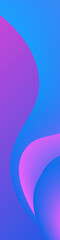 Abstract background using vertical wave pattern with pink and blue gradient color, long portrait size.