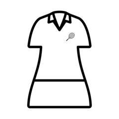 Tennis Woman Uniform Icon