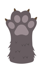 Cat Paws Kitten Leg. Vector illustration