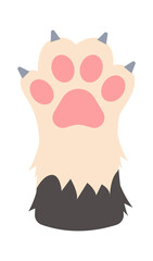 Cat Paws Kitten Leg. Vector illustration