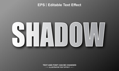 Shadow editable text effect